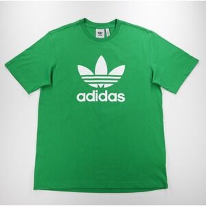 Adidas Originals Men's Crew‎ Neck Short Sleeve Adicolor Trefoil Tee Green Size M